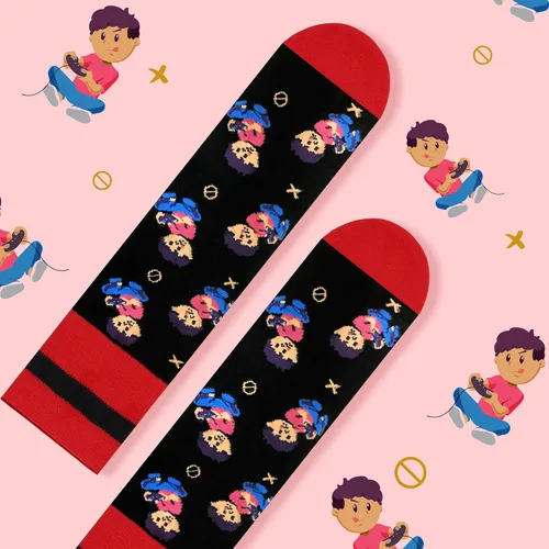 Miniatura 5 de Calcetines divertidos para videojuegos, calcetines novedosos para hombres, mujeres, adolescentes y niños, calcetines de vestir de algodón, regalo