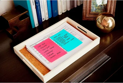 Miniatura 15 de Post-it Notas rayadas súper adhesivas, 5 blocs de notas adhesivas, 4 x 6 pulgadas, suministros escolares, productos de oficina, notas adhesivas