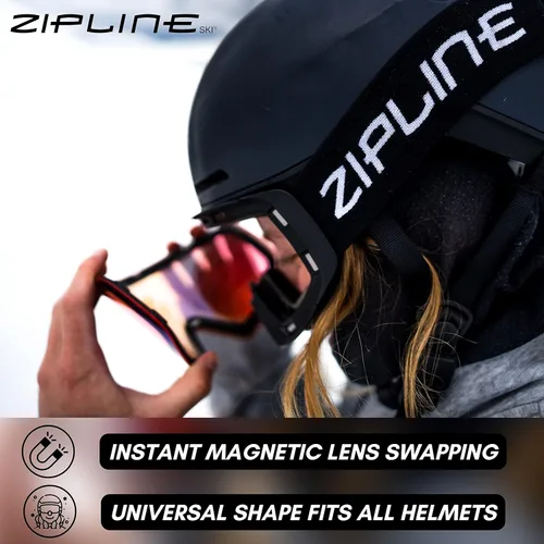 Miniatura 4 de Gafas de esquí Zipline Podium XT - Lentes magnéticas sin niebla