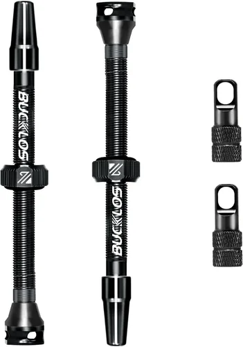 Miniatura 26 de BUCKLOS Vástago de válvula Presta sin cámara 40/44/55/60/65/80/100 mm, kit de vástago de válvula con herramienta de extracción de núcleo para Varios