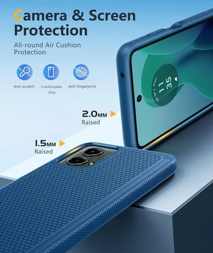 Miniatura 380 de FNTCASE Funda para iPhone 17 Pro: Fundas delgadas translúcidas de color azul claro compatibles con MagSafe, protección completa de la cámara
