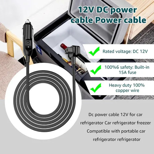 Miniatura 5 de Cable de alimentación de CC compatible con alpicool, Bodega, euhomy, bougeRV, ARB, ICECO, Setpower, JoyTutus para la mayoría de refrigeradores