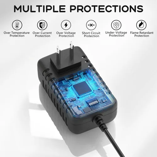 Miniatura 4 de Adaptador de corriente del cargador de 9V AC/DC para teclado de piano Casio AD-5MU AD-5MR WK-110 WK-200 LK-43 LK-100 LK-220 CTK-496 CTK-573 CTK-700