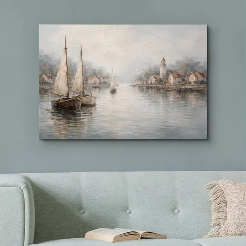 Miniatura 122 de wall26 Prado con álamos por Claude Monet - Arte moderno impresionista, arte en lienzo para el hogar, 12 x 18 pulgadas