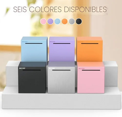 Miniatura 6 de hizgo Alcancía rosa para adultos, alcancía de acero inoxidable para adultos/niños, debe romperse para abrir, caja de ahorro de dinero sin abrir