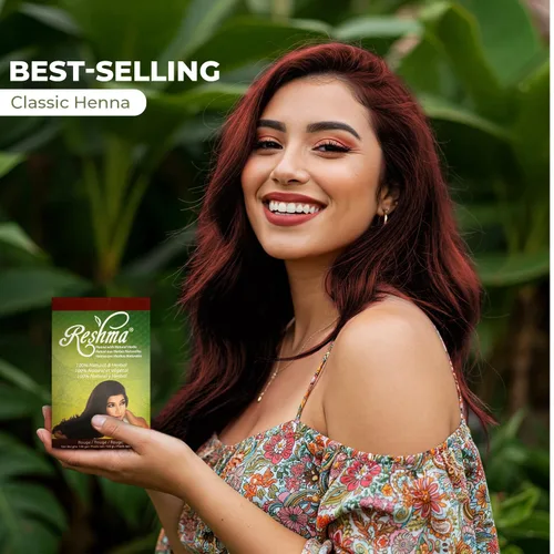 Miniatura 6 de Reshma Beauty Ayurvedic Henna Hair Color Blend – Henna, Indigo & Herbal Extracts – Natural Red/Rouge Hair Color for Gray Blending – Heena Mehendi