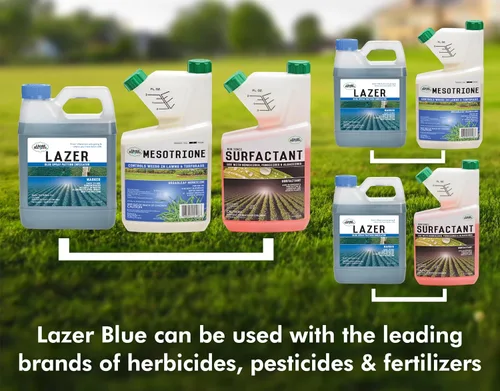 Miniatura 7 de Liquid Harvest Lazer Blue – 32 onzas – Indicador de patrón de pulverización concentrado – Tinte perfecto para marcar malezas/fertilizantes