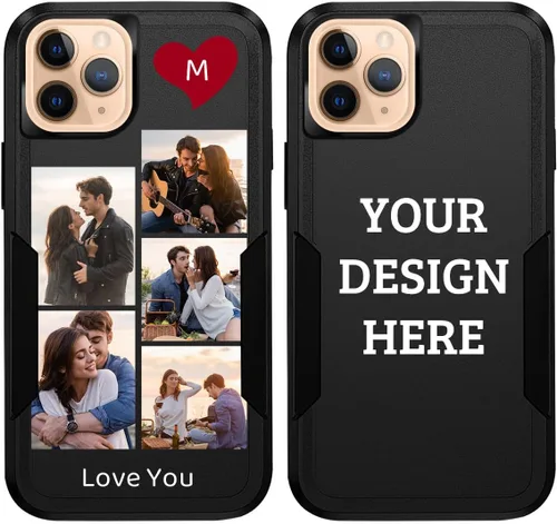 Miniatura 8 de Fundas de teléfono personalizadas con múltiples imágenes para iPhone 11 Pro Max, imágenes personalizadas, protección contra caídas, cuerpo completo