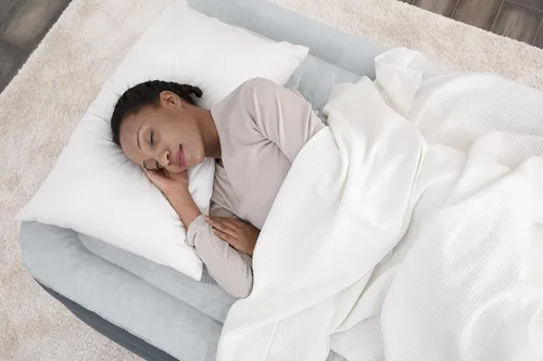 Miniatura 6 de SleepLux Colchón de aire tamaño individual Parte superior cómoda súper suave, protector resistente extra duradero con almohada incorporada Cama