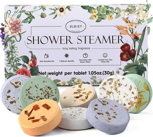 Vaporizadores de Ducha Aromaterapia Blriet, Relleno de Calcetas para Mujeres, Adolescentes, Esposa y Ella, Regalos de Navidad para Mujeres y Mamá,
