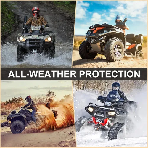 Miniatura 7 de Cubierta Impermeable para ATV, Fundas para Cuatrimotos Resistentes al Viento de Servicio Pesado, Protección para Todo Clima Fundas para Vehículos