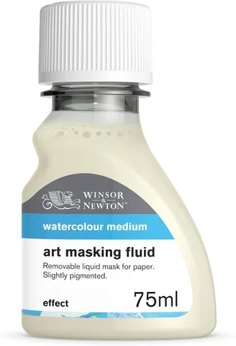 Winsor & Newton – Lienzo para pintura al aceite agua color medio de buey líquido, 75 ml, Amarillo Líquido de enmascaramiento artístico