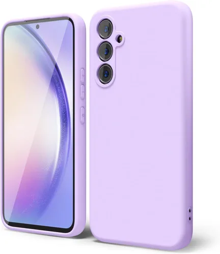 Miniatura 255 de oakxco Funda para teléfono Samsung Galaxy A12 con agarre de silicona líquida, linda delgada fina suave cubierta de gel de goma TPU lisa para mujeres