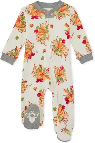 Miniatura 133 de Burt's Bees Baby - Mameluco para bebés, pijama, 100% algodón orgánico, cierre frontal, pies cerrados antideslizantes