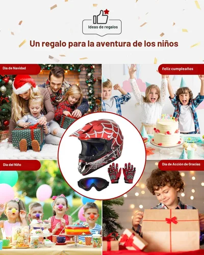 Miniatura 7 de OUMURS DOT Casco para bicicleta de tierra para jóvenes para niños y niñas de 5 a 14 años, de cuatro ruedas, motocross, BMX, MX, UTV, moto de nieve