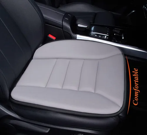 Miniatura 13 de kingphenix Cojín de asiento de coche con espuma viscoelástica de 1.2 pulgadas, cojín de asiento para coche y silla de oficina (negro)