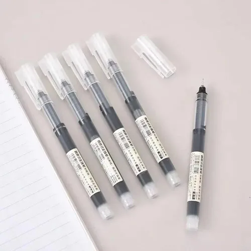 Miniatura 5 de Gullor Bolígrafos de tinta líquida, punta fina de 0.020 in, de secado rápido, para escribir, tomar notas y dibujar, tinta negra, 12