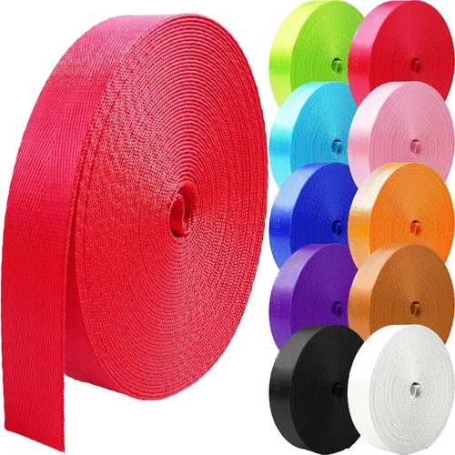 Correa de nailon de 1 pulgada, 1.5 pulgadas, 2 pulgadas, correa de nailon para cinturón, correas de mochila, 10, 25, 50, 3.3 yardas