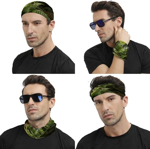 Miniatura 4 de Forest Face Scarf Cover Ear Loop Hole,Outdoors Face Mask for Women Men Sports Yoga Running Hiking Ski Snowboard,Cooling Neck Shield Scarf Cycling