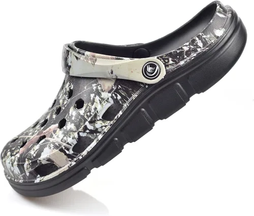 Miniatura 9 de PIMIO Zuecos de jardín para mujeres y hombres, zapatos de trabajo sin cordones con soporte de arco, zapatos de agua de secado rápido para mujeres
