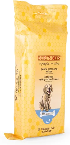Miniatura 8 de Burt's Bees for Pets Toallitas limpiadoras suaves para cachorros con suero de leche, hipoalergénicas, 98% de origen natural que limpian