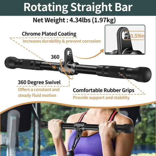 Miniatura 5 de Solid Cable Machine Attachment, Cable Attachments for Gym, Gym Cable Attachments, Cable Machine Attachments Set