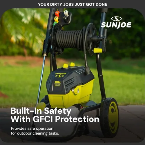 Miniatura 6 de Sun Joe SPX4800 - Lavadora eléctrica a presión de 14.9 amperios, con 5 puntas de conexión rápida, tanque de detergente, limpia automóviles, vallas