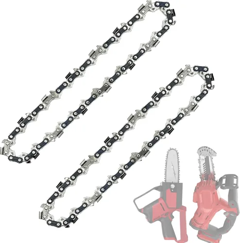 Miniatura 16 de [2 piezas] Mini cadena de motosierra de 6 pulgadas, cadenas de repuesto de 6 pulgadas para mini motosierra eléctrica portátil inalámbrica, cadena