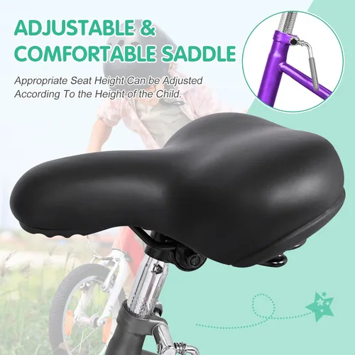 Miniatura 6 de LILYPELLE Triciclo triciclo de 16 pulgadas para principiantes y bicicletas de 3 ruedas de una sola velocidad, bicicletas de tres ruedas con cesta