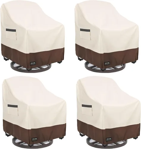 Miniatura 15 de Funda para mesa de café para patio al aire libre, 600D, resistente al agua, resistente, fundas para muebles de patio, 48 x 28 x 16 pulgadas