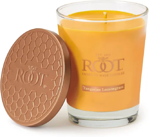 Miniatura 27 de Root Candles Velas perfumadas de cera de abeja Veriglass Premium, hechas a mano, mezcla de cera de abeja en panal, tamaño grande, vainilla francesa