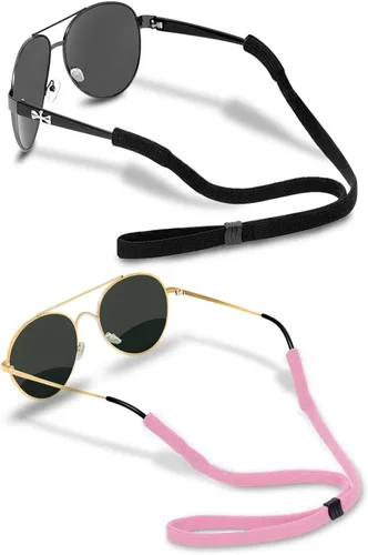 Correa de gafas (2 piezas) Correa de gafas deportivas Retenedor ajustable de gafas de sol para hombres mujeres