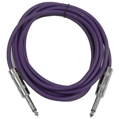 Miniatura 4 de Seismic Audio - SASTSX-2 - Cable TS de 2 pies de 1/4" para guitarra, instrumento o conexión, color púrpura