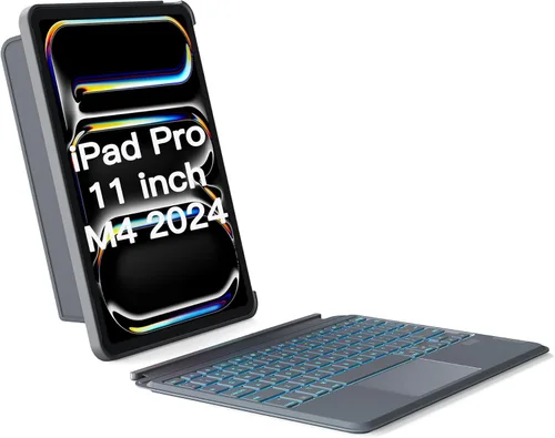 Miniatura 9 de Inateck KB04111 gris para iPad Pro de 11 pulgadas (1ª/2ª/3ª/4ª generación), Air 11 pulgadas M4/M3/M2, Air 5/4 10.9 pulgadas (2022/2020) - Funda