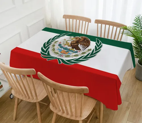 Miniatura 4 de Hafangry Mantel Viva México, Día de la Independencia, 16 de septiembre, decoración de fiestas, hogar, cocina, comedor, mesa