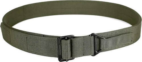 Miniatura 8 de WOLF TACTICAL Cinturón de aparejos de alta resistencia - Cinturón de pistola EDC de nailon reforzado de 2 capas de 1.75 pulgadas Negro (hebilla gris)