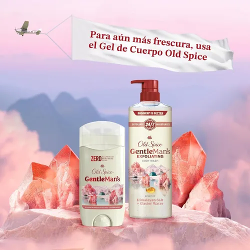Miniatura 8 de Old Spice GentleMan's - Desodorante de tacto seco sin aluminio para hombres, frescura duradera 24/7, suave para la piel con acondicionadores