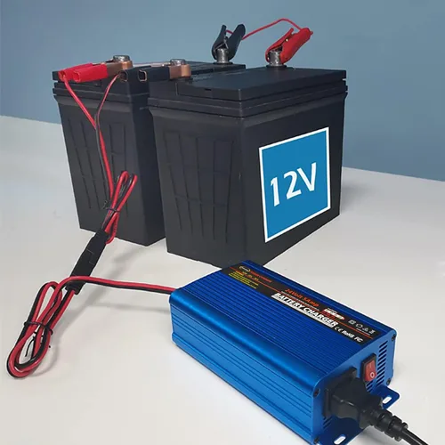 Miniatura 3 de Cargador de batería de 24V, cargador de batería inteligente automático, mantenedor, cargador de goteo de 5A e interruptor de E/S con clips