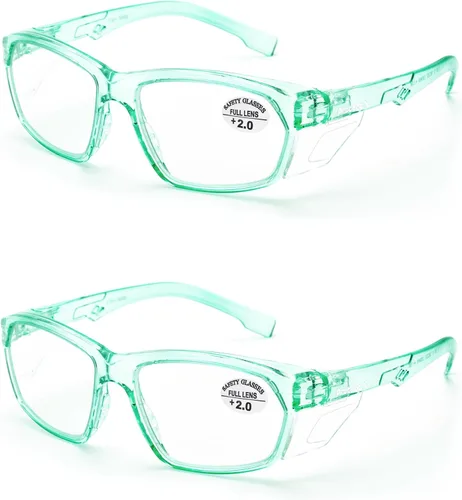 Miniatura 52 de ProtectX Elegantes gafas de seguridad antivaho y resistentes a los arañazos, gafas de protección UV, lentes de bloqueo de luz azul para hombres