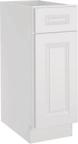 Miniatura 73 de LOVMOR Armarios de base de cocina, armario de almacenamiento aparador, gabinete de entrada con 1 cajón y estante ajustable, 24 pulgadas de ancho x