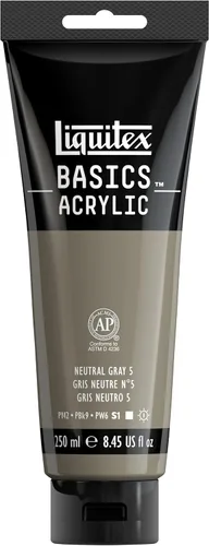 Miniatura 139 de Liquitex BASICS Pintura Acrílica, Botella de 400ml (13.5 oz), Blanco Titanio Titanio Blanco