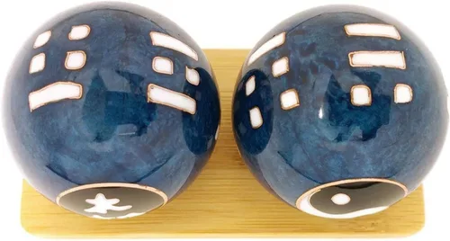 Miniatura 2 de Top Chi Chiming Tai Chi Baoding - Bolas con soporte de bambú (medianas, 1.6 pulgadas)