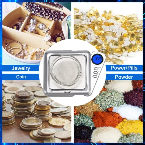 Miniatura 5 de American Weigh Scales Báscula digital de gramo de bolsillo de 7.05 oz x 0.00 oz Mini báscula de precisión de 0.00 oz de precisión, báscula