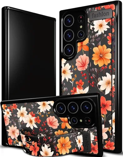 Miniatura 135 de Compatible para Samsung Galaxy S23 Funda Bonita con Correa Soporte Dedo Kickstand, Fundas de Silicona Geniales de Diseñador Funda Cover - Mariposa