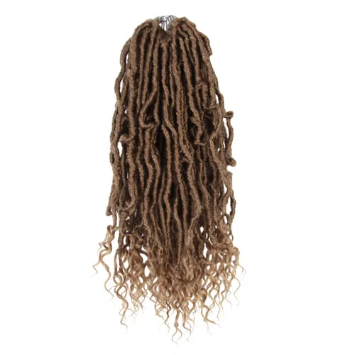 Miniatura 27 de BOHOBABE Rastas Falsas de Cabello de Ganchillo de 30 Pulgadas, Rastas Suaves Boho de Ganchillo con Puntas Rizadas, Rastas Largas de Diosa Bohemia
