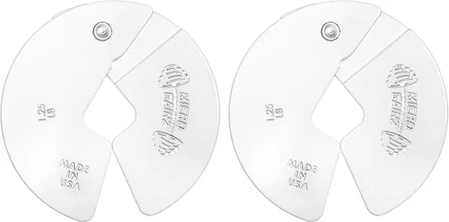 Miniatura 14 de Micro Gainz - Placa fraccional para mancuernas de 1.25LB, ideal para micro cargas, (Elige color) 2 piezas de placas de peso fraccional, diseñadas