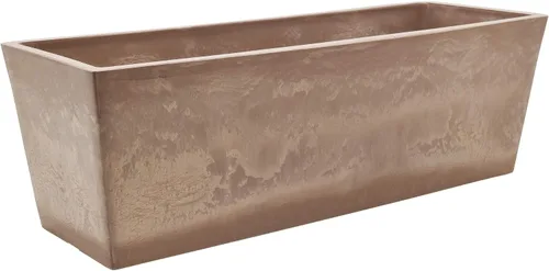 Miniatura 10 de Arcadia Garden Products PSW U45CT - Caja de ventana de plástico compuesto de piedra/madera, sin orificio de drenaje (perforable), 17.5 x 7 x 6