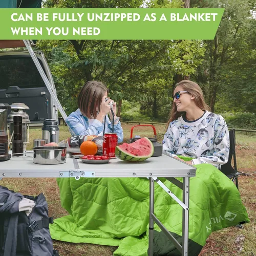 Miniatura 7 de VILLEY Camping Sleeping Bag, Lightweight Backpacking Sleeping Bag with Carrying Bag for Adults & Kids