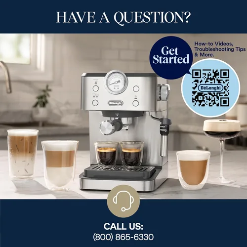 Miniatura 20 de De’Longhi Máquina de café espresso clásica con espumador de leche, bomba de 15 bares y control de temperatura - Kit de cafetera barista