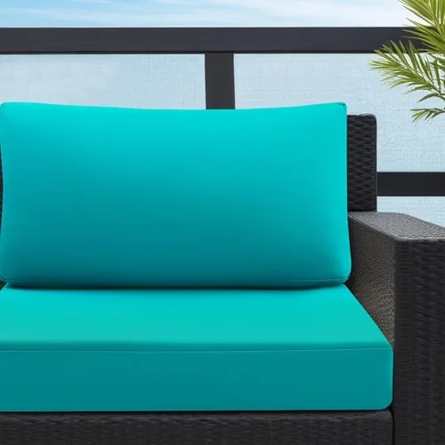 Miniatura 3 de idee-home Cojines impermeables para asiento de exteriores, cojines de repuesto para sofá y sillas de asiento profundo Hampton Bay, para césped